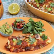 Bean & Corn Enchiladas