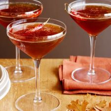 Spiced Bourbon Beer & Maple Martinis