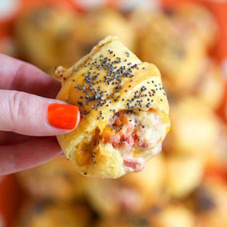 Hot Ham and Cheese Crescents