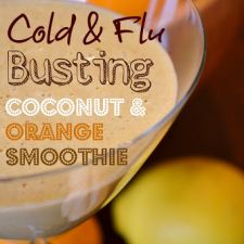 Cold and Flu Busting Coconut and Orange Smoothie