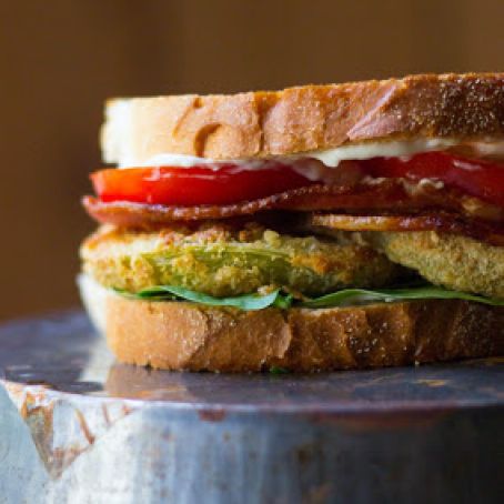 ‘FRIED’ GREEN TOMATO BLTS