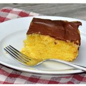 Classic Boston Cream Poke Cake