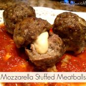 Mozzarella Stuffed Meatballs (southyourmouth)