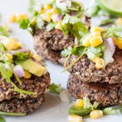 Black Bean Fritters With Sweet & Spicy Corn Salsa