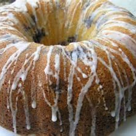 Blueberry Pound Cake(lemon glaxe)