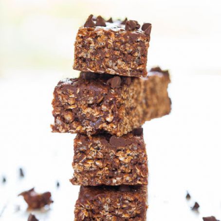 Chocolate Peanut Butter Granola Bars