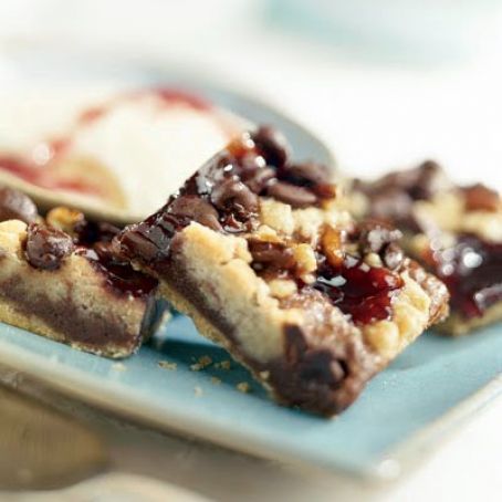Chocolate Raspberry Crumb Bars