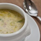 Leek Soup with Ground Beef