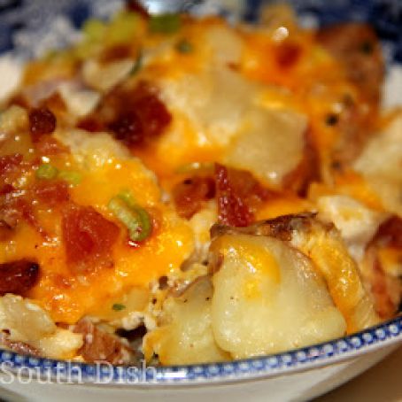 Cheesy Loaded Twice-Baked Potato Casserole
