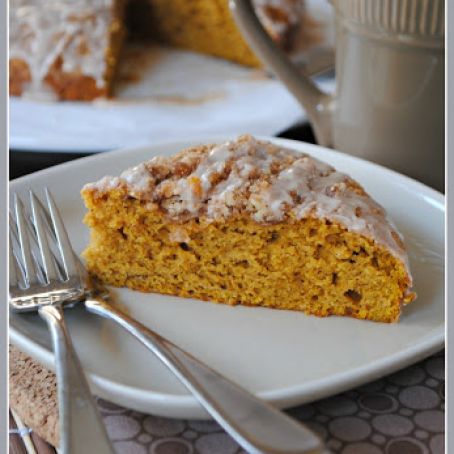 Pumpkin Coffee Cake with Cinnamon Struesel