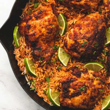 ONE PAN CHILI LIME CHICKEN & RICE