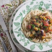 Eggplant Zucchini Tomato Pasta Sauce, GF & FODMAP