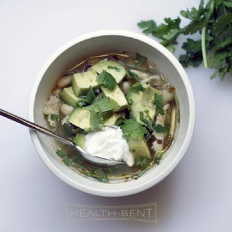 10 Minute Verde Chicken Soup