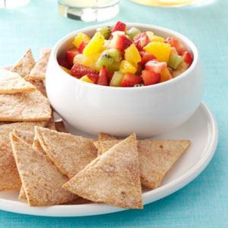 Fruit Salsa with Cinnamon Chips