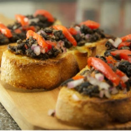 Black Olive Bruschetta
