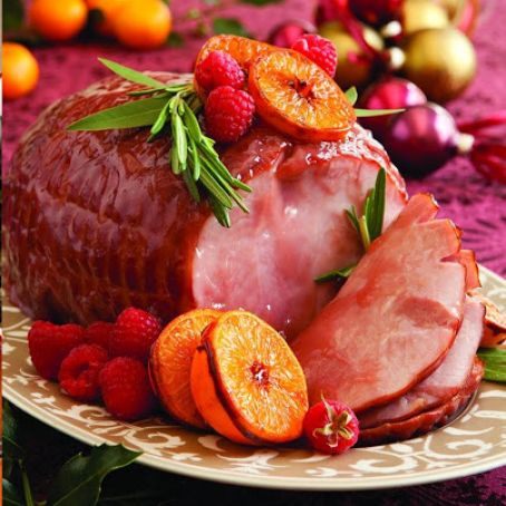 Raspberry-Glazed Ham