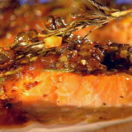 Johnny Garlic's Cedar Plank Salmon