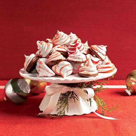 Peppermint Meringue Cookies