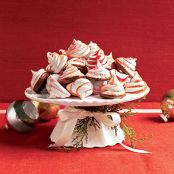Peppermint Meringue Cookies