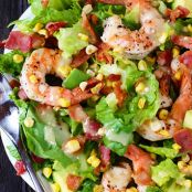Shrimp Avocado & Roasted Corn Salad