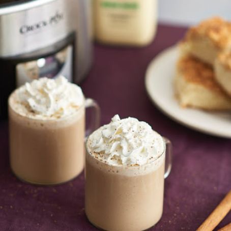 Slow Cooker Egg Nog Lattes