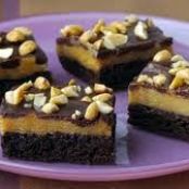 Triple-Layer Peanut Butter Brownies