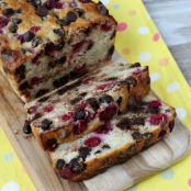 Raspberry- Dark Chocolate Banana Bread