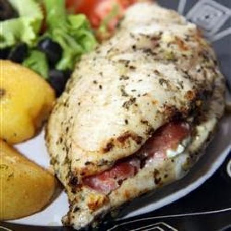 Feta Cheese and Bacon Stuffed Breasts