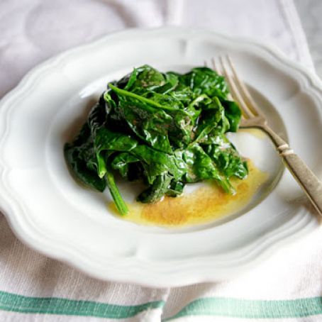 Buttered Spinach with Vinegar