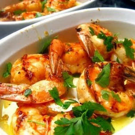 Grilled garlic shrimp