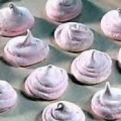 Strawberry Meringue Cookies