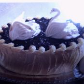 Blueberry Swan Lake Cake