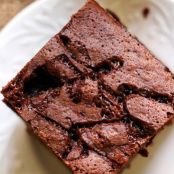Beer Brownies with Salted Whiskey Caramel
