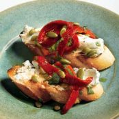 Goat Cheese with Chipotle and Roasted Red Pepper