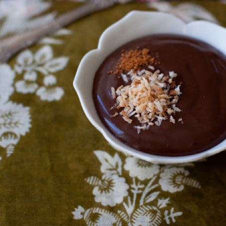Coconut Chocolate Curry Pudding