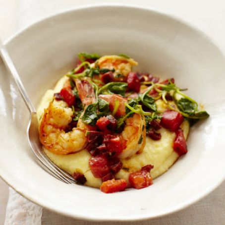 SHRIMP****Shrimp & Polenta with Chorizo