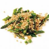 ISRAELI COUSCOUS w/ASPARAGUS & SUGAR SNAPS