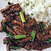 Orange Beef with Cilantro Rice