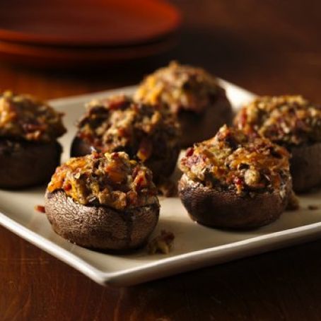 Bacon-Cheese Stuffed Mushrooms