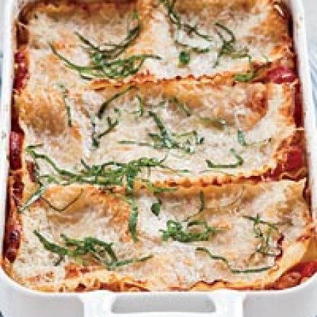 Free-Form Sausage-and-Three-Cheese Lasagna