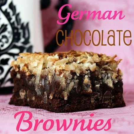 German Chocolate Brownies