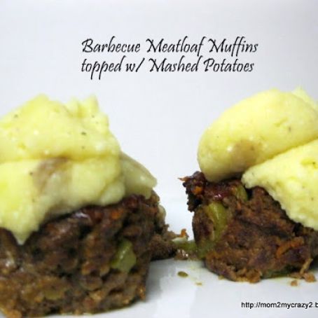 Entree, Hamburger (healthy): Meatloaf Muffins topped w/Mashed Potato (WW 3pts)