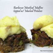 Entree, Hamburger (healthy): Meatloaf Muffins topped w/Mashed Potato (WW 3pts)