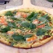Pizza Grilled Shrimp and Cilantro Pesto Pizza
