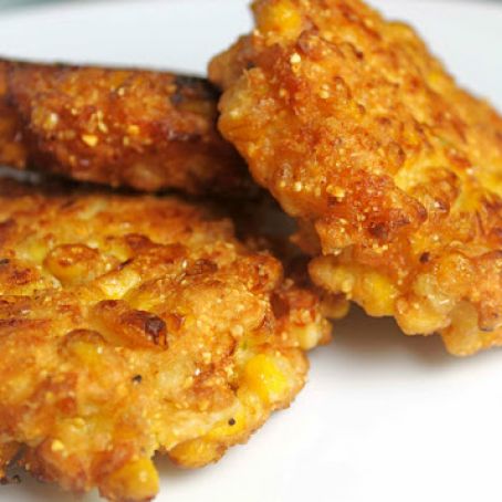 Cheesy Corn Fritters