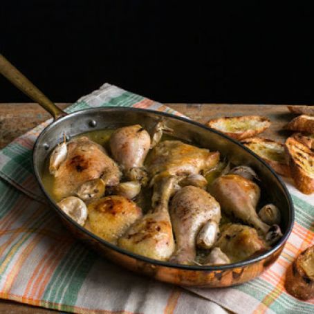 Chicken With 40 Cloves of Garlic