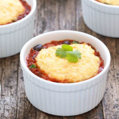 Cornbread-topped Chili Pot Pies