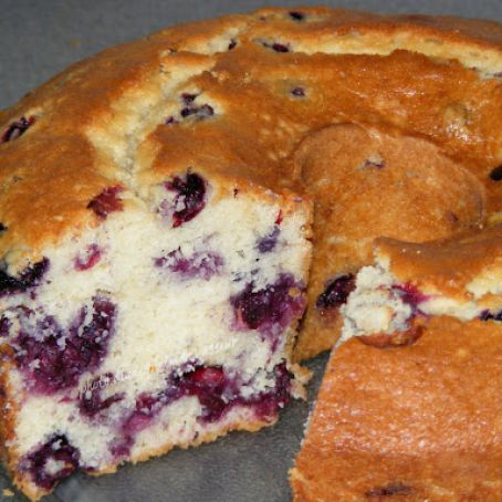 Blueberry Pound Cake