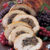 Turkey Breast Roulade with Crimini, Porcini, and Pancetta