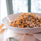 Risotto with Fresh Corn and Basil Oil